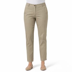 Eileen Fisher Organic Cotton Straight Leg Pants Khaki Tan Size Small